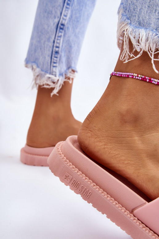 Hausschuhe Big Star LL274425 Hellrosa Farbton