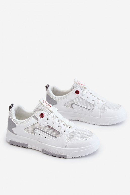 Sneakers Modell Schuhe Cross Jeans LL2R4011C weiße Farbe Sneakers Modell Schuhe Cross Jeans LL2R4011C weiße Farbe