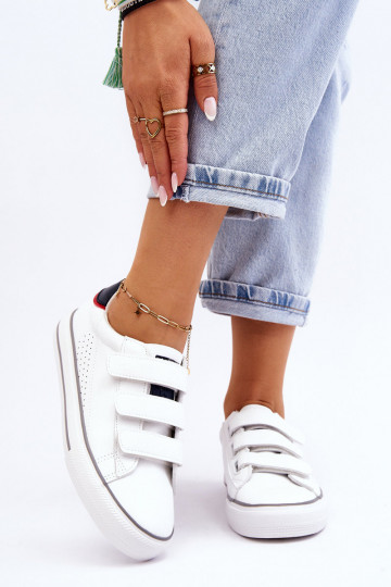 Turnschuhe mit Klebeverschlüssen Big Star LL274A207 weiße Farbe 2