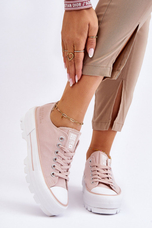 Freizeitschuhe mit Plateau Big Star LL274151 Nude Freizeitschuhe mit Plateau Big Star LL274151 Nude