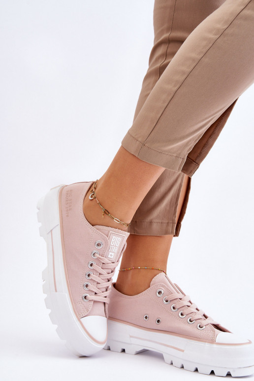 Freizeitschuhe mit Plateau Big Star LL274151 Nude Freizeitschuhe mit Plateau Big Star LL274151 Nude