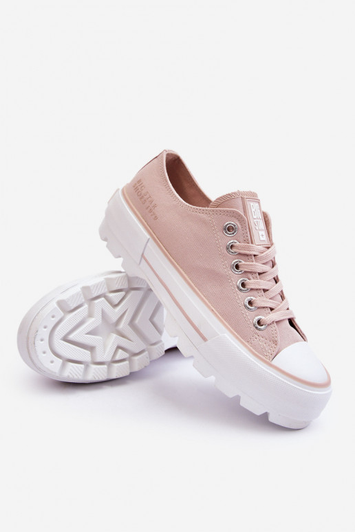 Freizeitschuhe mit Plateau Big Star LL274151 Nude Freizeitschuhe mit Plateau Big Star LL274151 Nude