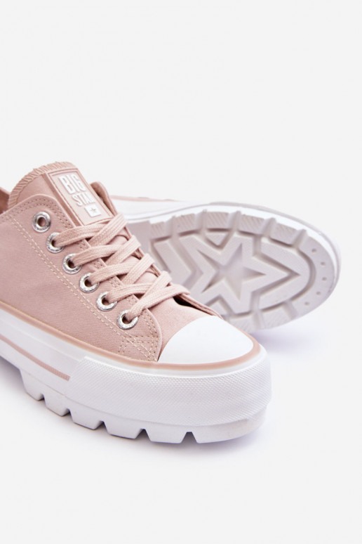 Freizeitschuhe mit Plateau Big Star LL274151 Nude Freizeitschuhe mit Plateau Big Star LL274151 Nude