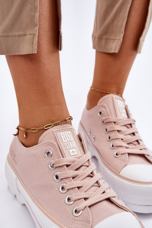 Freizeitschuhe mit Plateau Big Star LL274151 Nude Freizeitschuhe mit Plateau Big Star LL274151 Nude