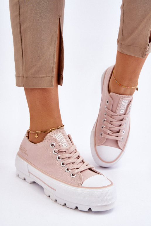 Freizeitschuhe mit Plateau Big Star LL274151 Nude Freizeitschuhe mit Plateau Big Star LL274151 Nude