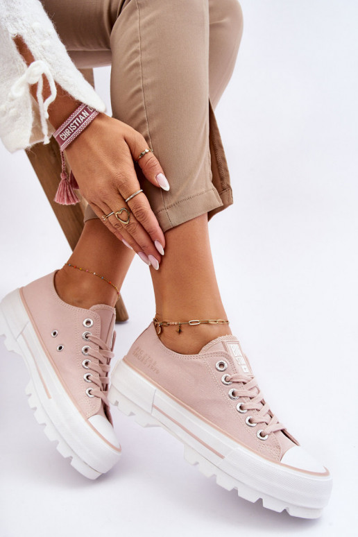 Freizeitschuhe mit Plateau Big Star LL274151 Nude Freizeitschuhe mit Plateau Big Star LL274151 Nude