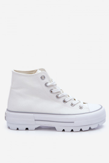 Freizeitschuhe mit Plateau Big Star LL274156 weiß