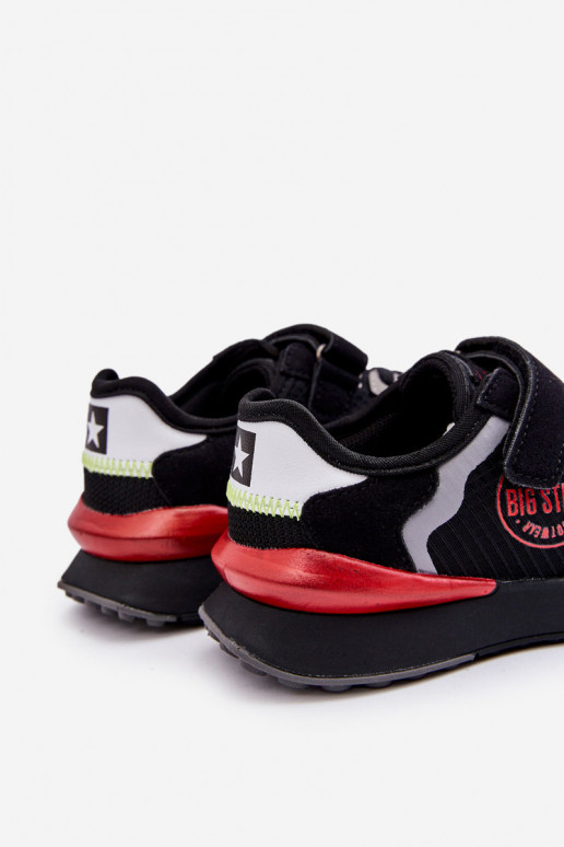 Kinder-Sneaker-Modell Schuhe Memory Foam System Big Star LL374224 schwarze Farbe