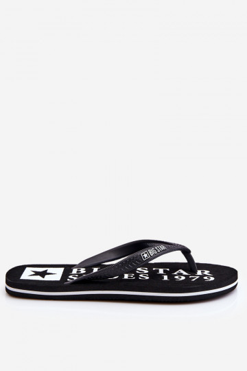 Leichte Hausschuhe Big Star LL174444 schwarz