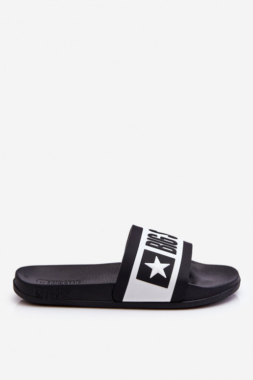 Klassisches Modell Hausschuhe Big Star LL274739 in schwarzer Farbe