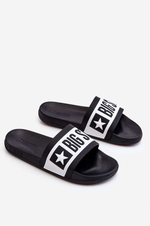 Klassisches Modell Hausschuhe Big Star LL274739 in schwarzer Farbe