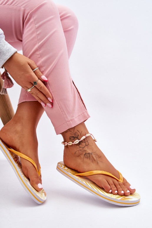 Modische Hausschuhe Big Star LL274819 gelb