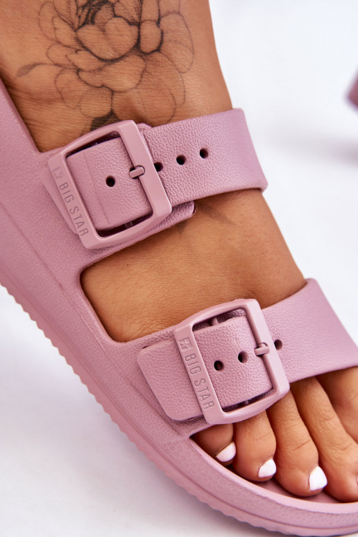 Leichte Sandalen Big Star LL274744 Lila Farbe Leichte Sandalen Big Star LL274744 Lila Farbe