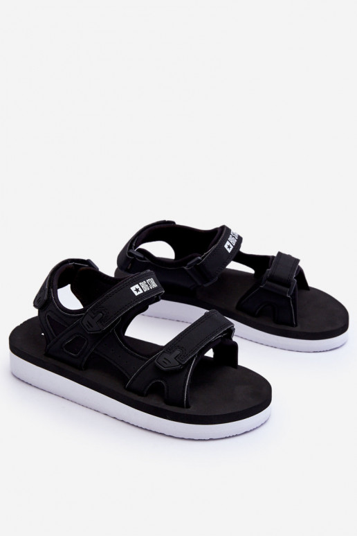 Sportliche Sandalen mit Plateau Big Star LL274789 in schwarzer Farbe Sportliche Sandalen mit Plateau Big Star LL274789 in schwarzer Farbe