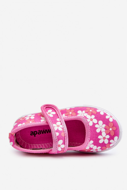 Kinderballerinas mit Blumenmuster in der Farbe Rosa Noah Kinderballerinas mit Blumenmuster in der Farbe Rosa Noah