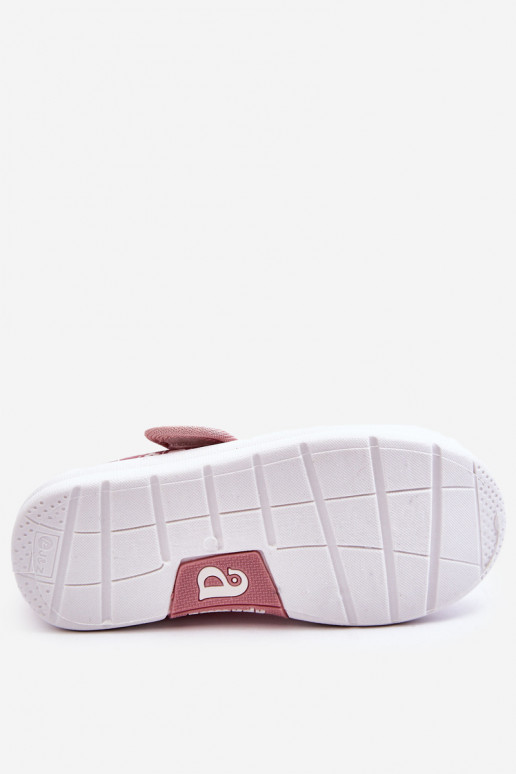 Kinderballerinas mit Klebeverschlüssen in der rosa Farbe Selah Kinderballerinas mit Klebeverschlüssen in der rosa Farbe Selah