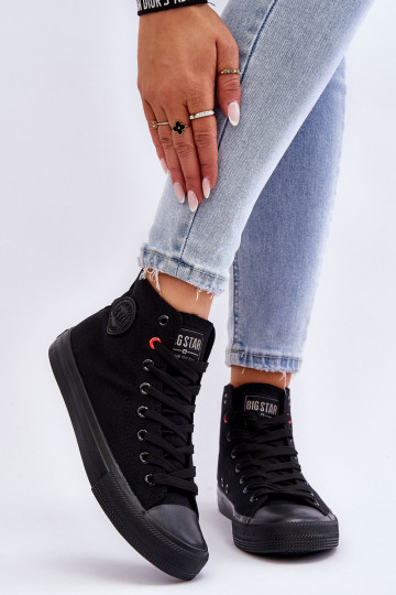 Klassisches Modell Freizeitschuhe mit Sohle Big Star T274033 in der Farbe Schwarz 2