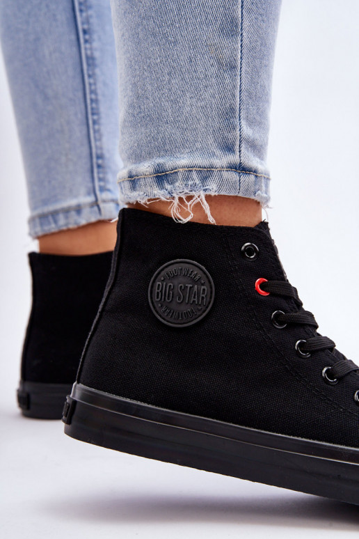 Klassisches Modell Freizeitschuhe mit Sohle Big Star T274033 in der Farbe Schwarz