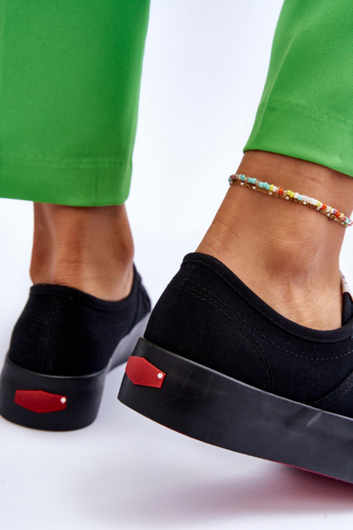 Damenschuhe mit Plateau Cross Jeans LL2R4039 schwarze Farbe