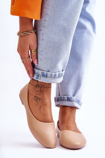 Klassisches Modell Ballerina beige Stacee