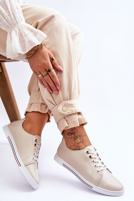 Damen-Freizeitschuhe beige S.Barski LR268R Damen-Freizeitschuhe beige S.Barski LR268R