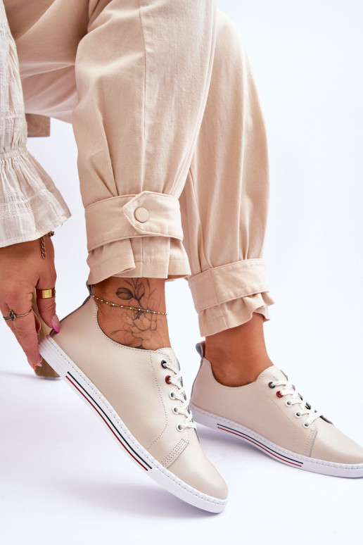 Damen-Freizeitschuhe beige S.Barski LR268R Damen-Freizeitschuhe beige S.Barski LR268R