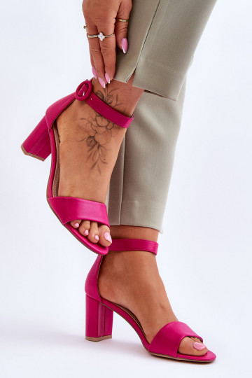 Rosa Lexi-Sandalen für Damen mit hohen Absätzen 2