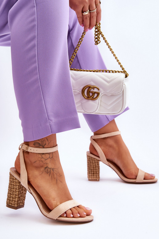 Wildledersandalen beige Selila