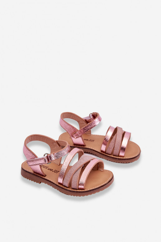 Sandalen für Kinder mit Riemen in der rosa Farbe Isla