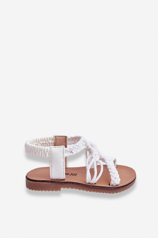 Geflochtene Kindersandalen in der Farbe Weiß Tracy Geflochtene Kindersandalen in der Farbe Weiß Tracy