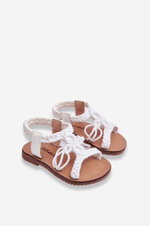 Geflochtene Kindersandalen in der Farbe Weiß Tracy Geflochtene Kindersandalen in der Farbe Weiß Tracy