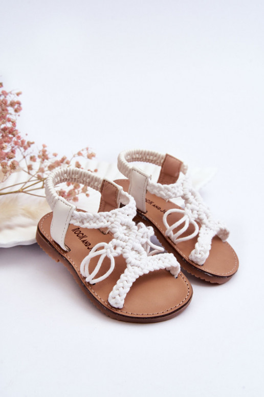 Geflochtene Kindersandalen in der Farbe Weiß Tracy Geflochtene Kindersandalen in der Farbe Weiß Tracy