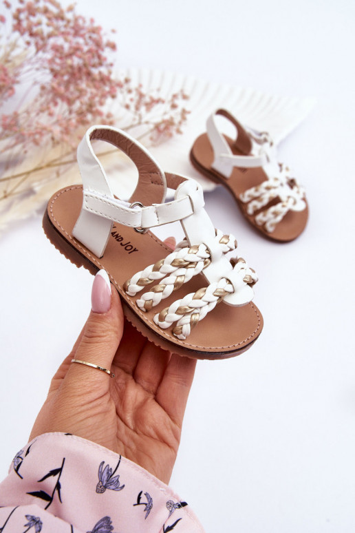 Kindersandalen mit Riemen in der Farbe Weiß Sammy Kindersandalen mit Riemen in der Farbe Weiß Sammy