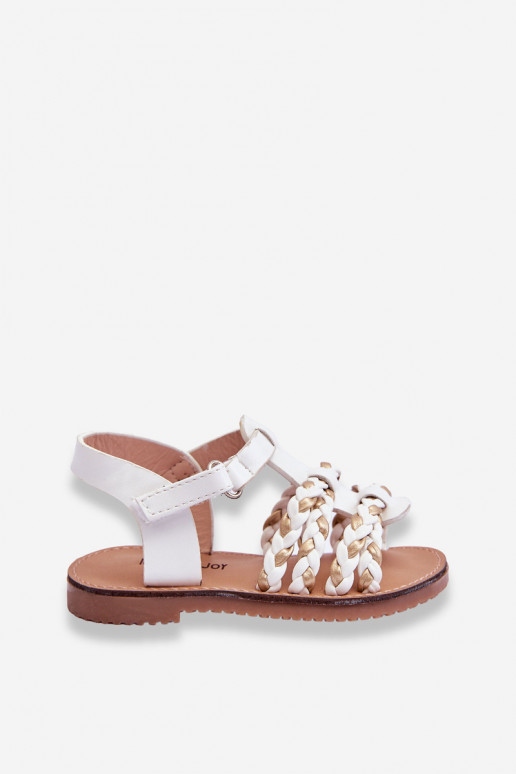 Kindersandalen mit Riemen in der Farbe Weiß Sammy Kindersandalen mit Riemen in der Farbe Weiß Sammy