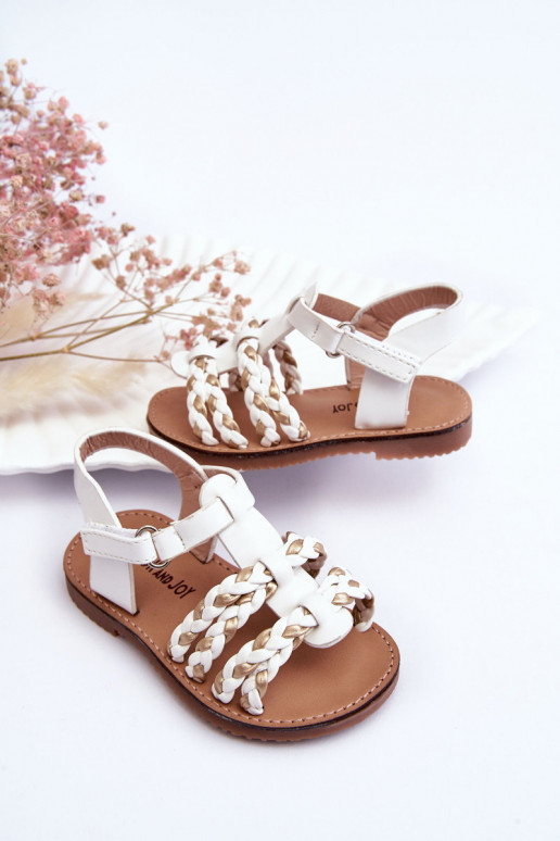 Kindersandalen mit Riemen in der Farbe Weiß Sammy Kindersandalen mit Riemen in der Farbe Weiß Sammy