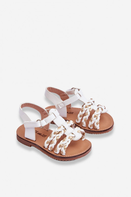 Kindersandalen mit Riemen in der Farbe Weiß Sammy Kindersandalen mit Riemen in der Farbe Weiß Sammy