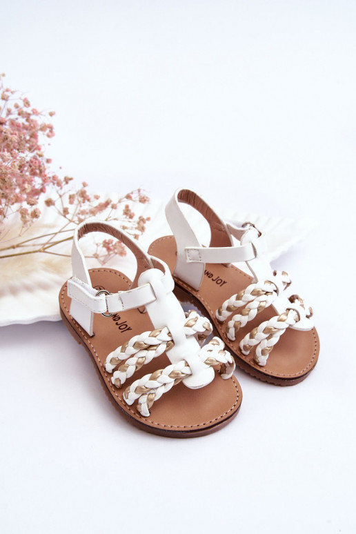 Kindersandalen mit Riemen in der Farbe Weiß Sammy Kindersandalen mit Riemen in der Farbe Weiß Sammy