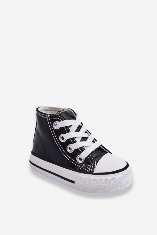 High-Top-Sneaker für Kinder Schwarz-Weiß Marney