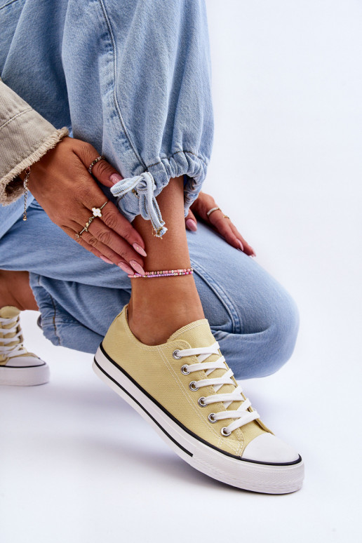 Damen-Sportschuhe im klassischen Stil in der gelben Farbe Vegas Damen-Sportschuhe im klassischen Stil in der gelben Farbe Vegas