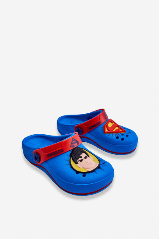 Kinderhausschuhe im Crocs-Stil Superman Grendene Kids JJ385004 blau Kinderhausschuhe im Crocs-Stil Superman Grendene Kids JJ385004 blau