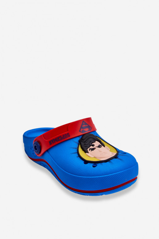 Kinderhausschuhe im Crocs-Stil Superman Grendene Kids JJ385004 blau Kinderhausschuhe im Crocs-Stil Superman Grendene Kids JJ385004 blau