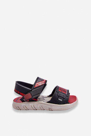 Kindersandalen Grendene Kids JJ385011 Schwarz und Rot 2