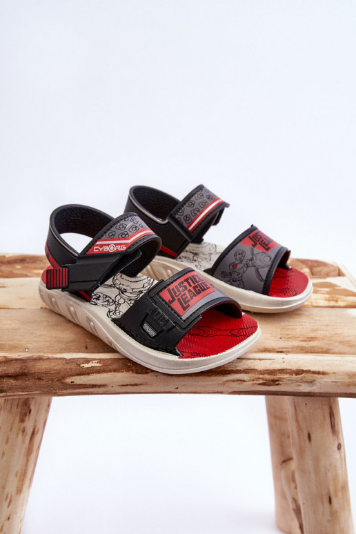 Kindersandalen Grendene Kids JJ385011 Schwarz und Rot Kindersandalen Grendene Kids JJ385011 Schwarz und Rot