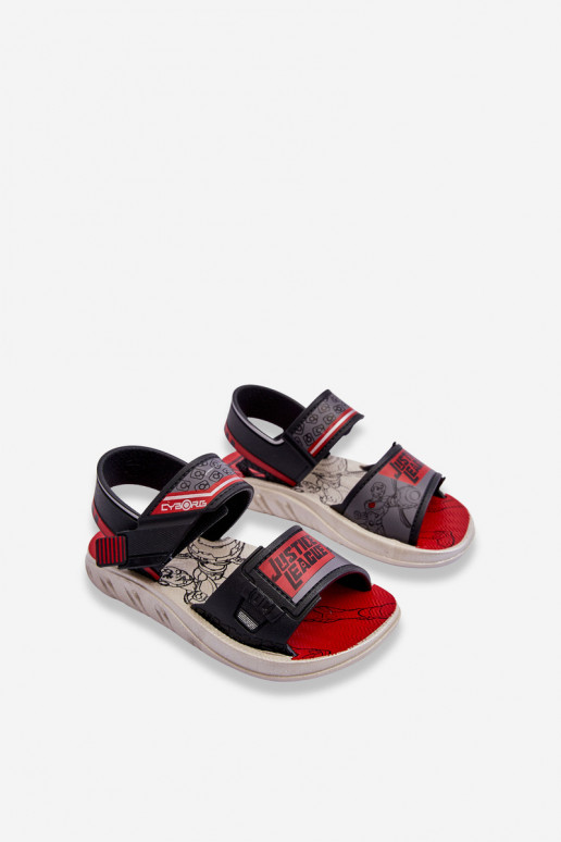 Kindersandalen Grendene Kids JJ385011 Schwarz und Rot Kindersandalen Grendene Kids JJ385011 Schwarz und Rot