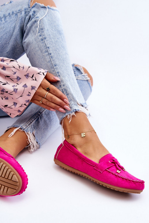 Klassische Wildledermokassins in Pink von Good Time Klassische Wildledermokassins in Pink von Good Time