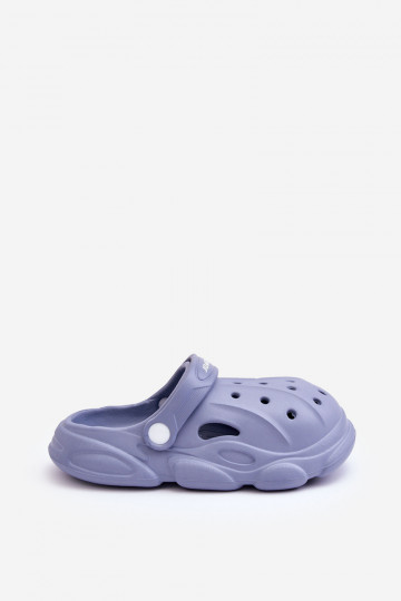 Kinderhausschuhe im Crocs-Stil in der Farbe Blau Cloudy 2