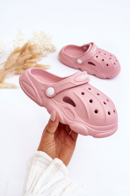 Crocs-Hausschuhe für Kinder in Rosa Cloudy