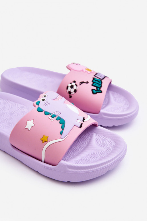 Kinderhausschuhe T-Rex Lila Farbe Bernis Kinderhausschuhe T-Rex Lila Farbe Bernis