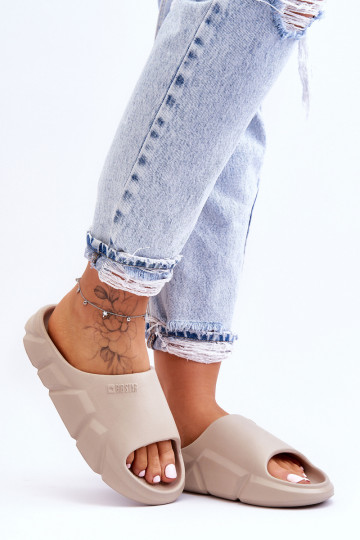 Leichte Hausschuhe Big Star LL274593 beige 2