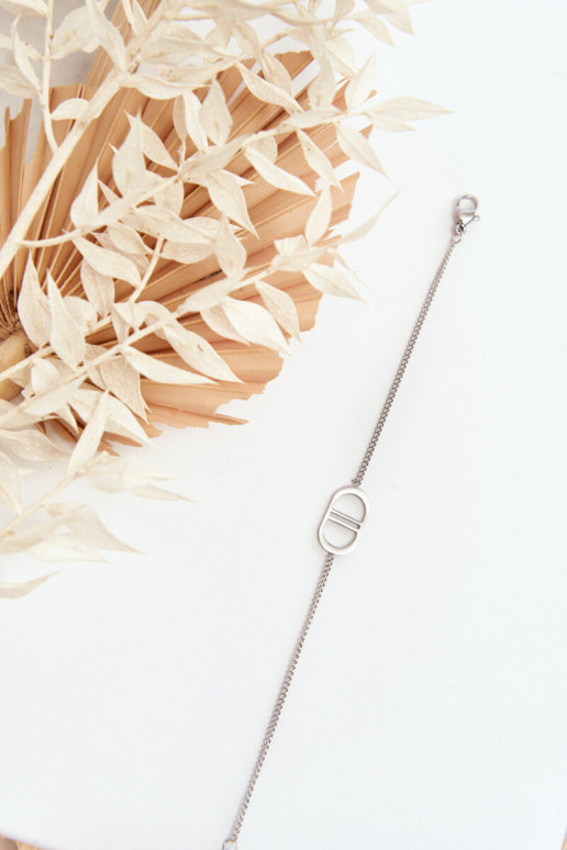 Silbernes Edelstahlarmband Silbernes Edelstahlarmband